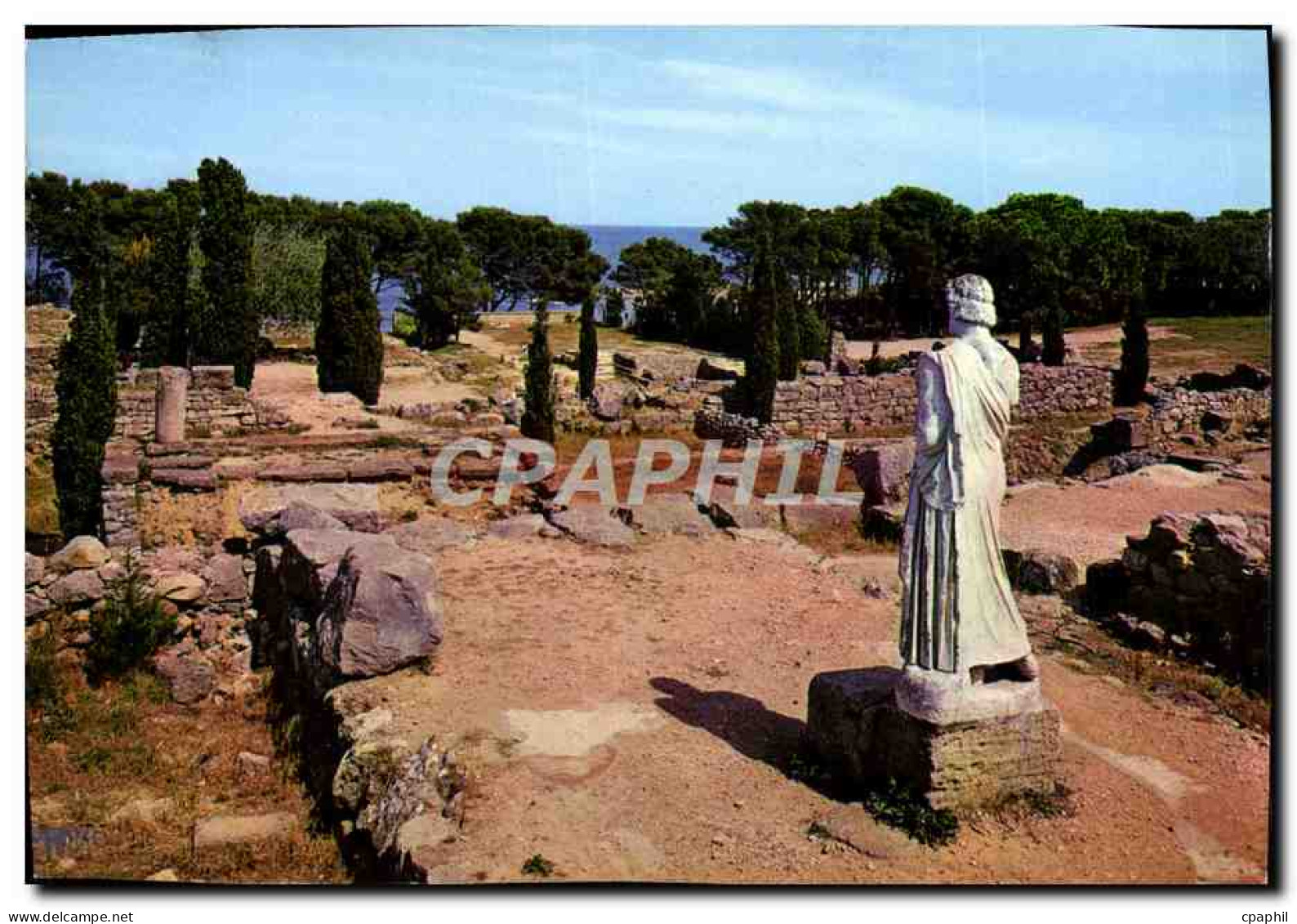CPM Costa Brava Ampurias Estatua De Esculapio - Monuments