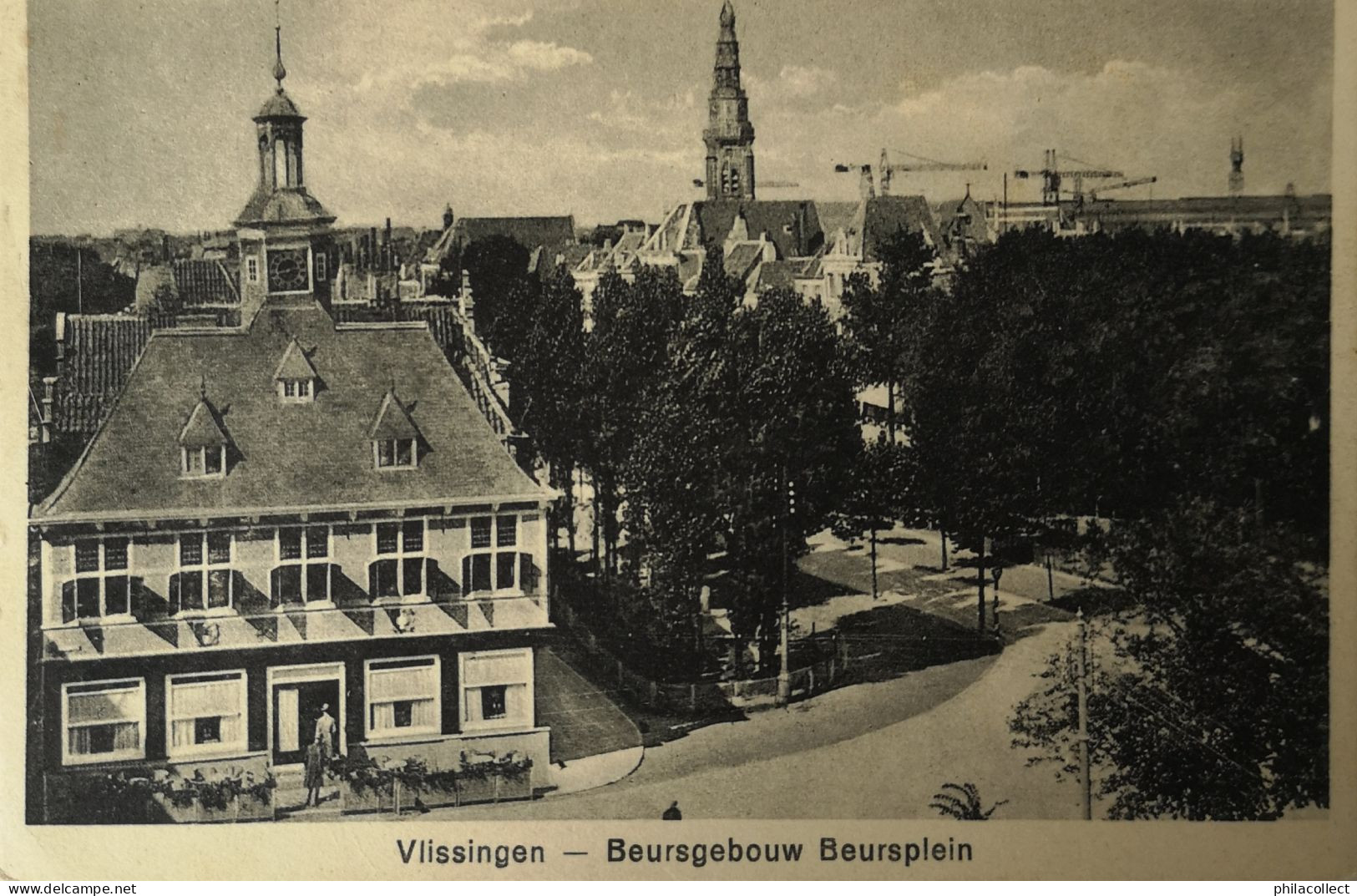 Vlissingen (Zld) Beursgebouw - Beursplein 1930 - Vlissingen