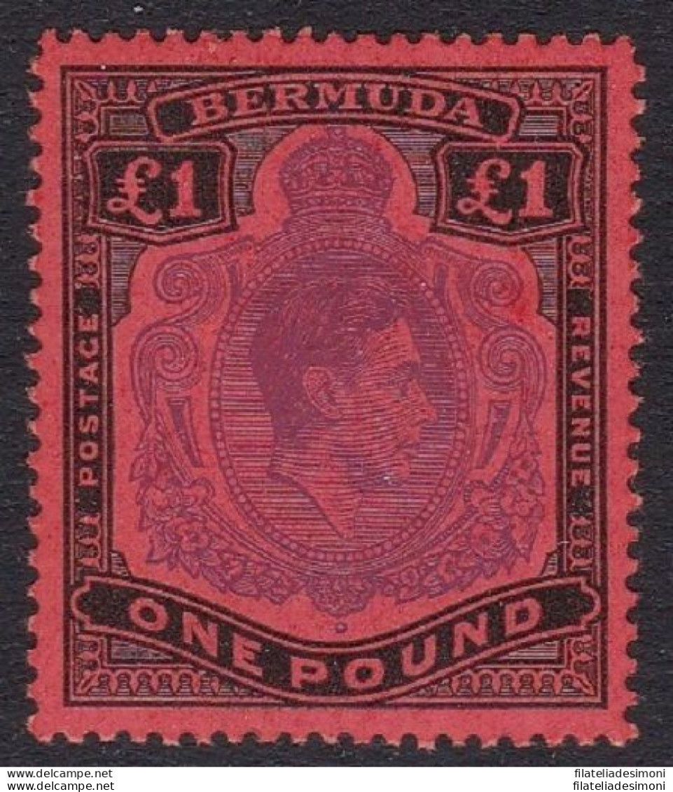 1951 BERMUDA, SG 121d  £ 1  MNH/** - Andere & Zonder Classificatie