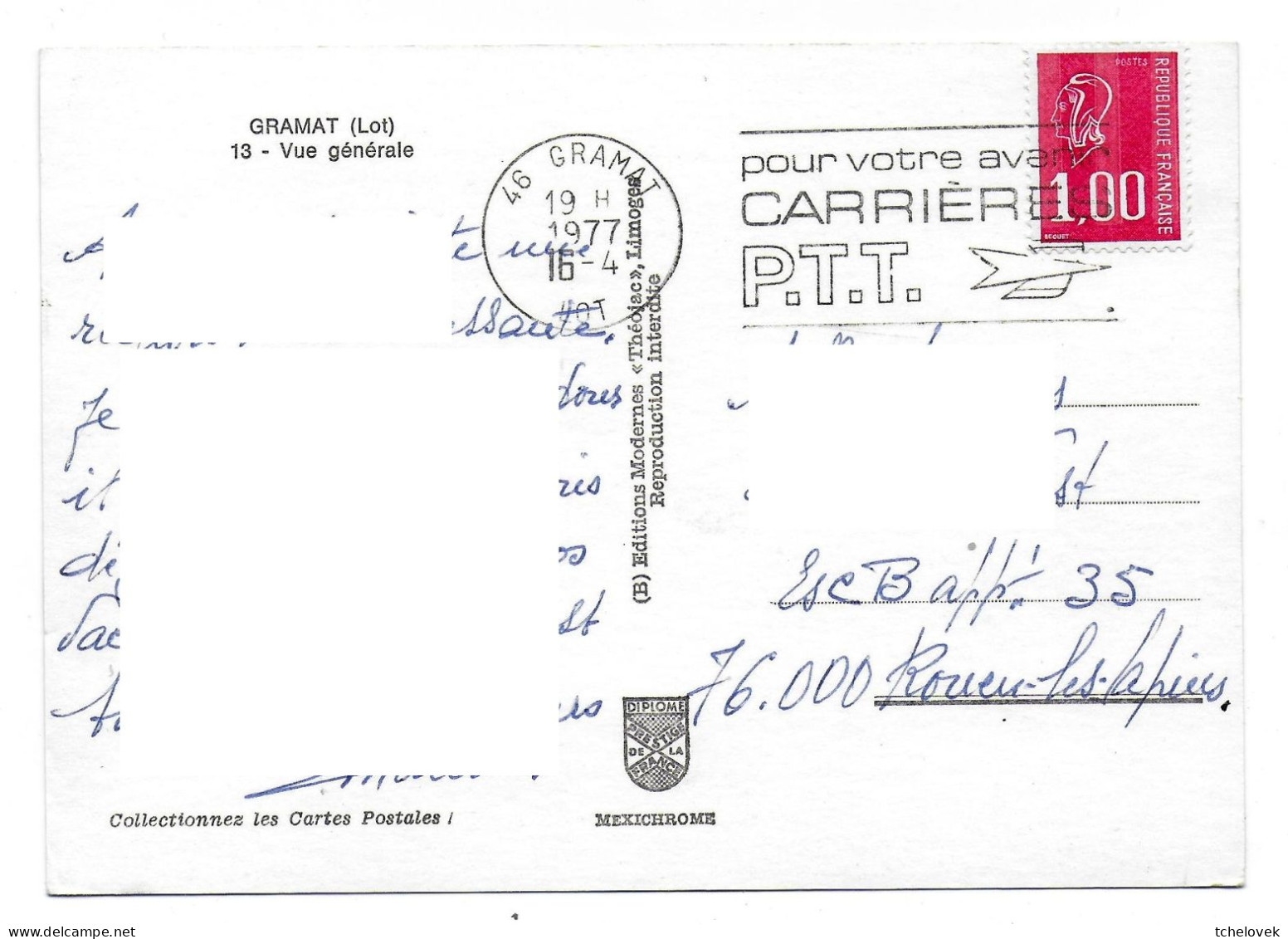 (46). Gramat. (1) Vue Générale 1977 - Gramat