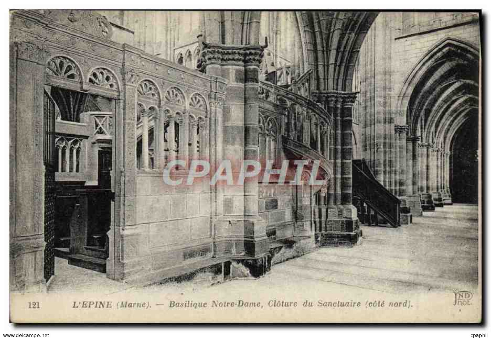 CPA Lepine Basilique Notre Dame Cloture Du Sanctuaire - L'Epine