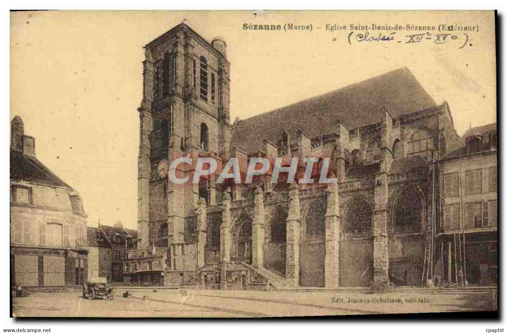 CPA Sezanne Eglise Saint Denis De Sezanne - Sezanne