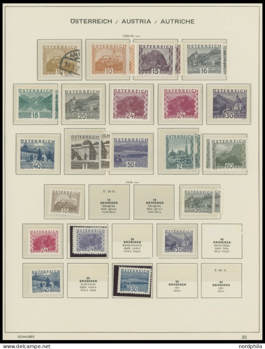 SAMMLUNGEN *,** , Fast Nur Ungebrauchte Sammlung Österreich Von 1916-1937 Mit Vielen Guten Mittleren Ausgaben, Einiges D - Collections