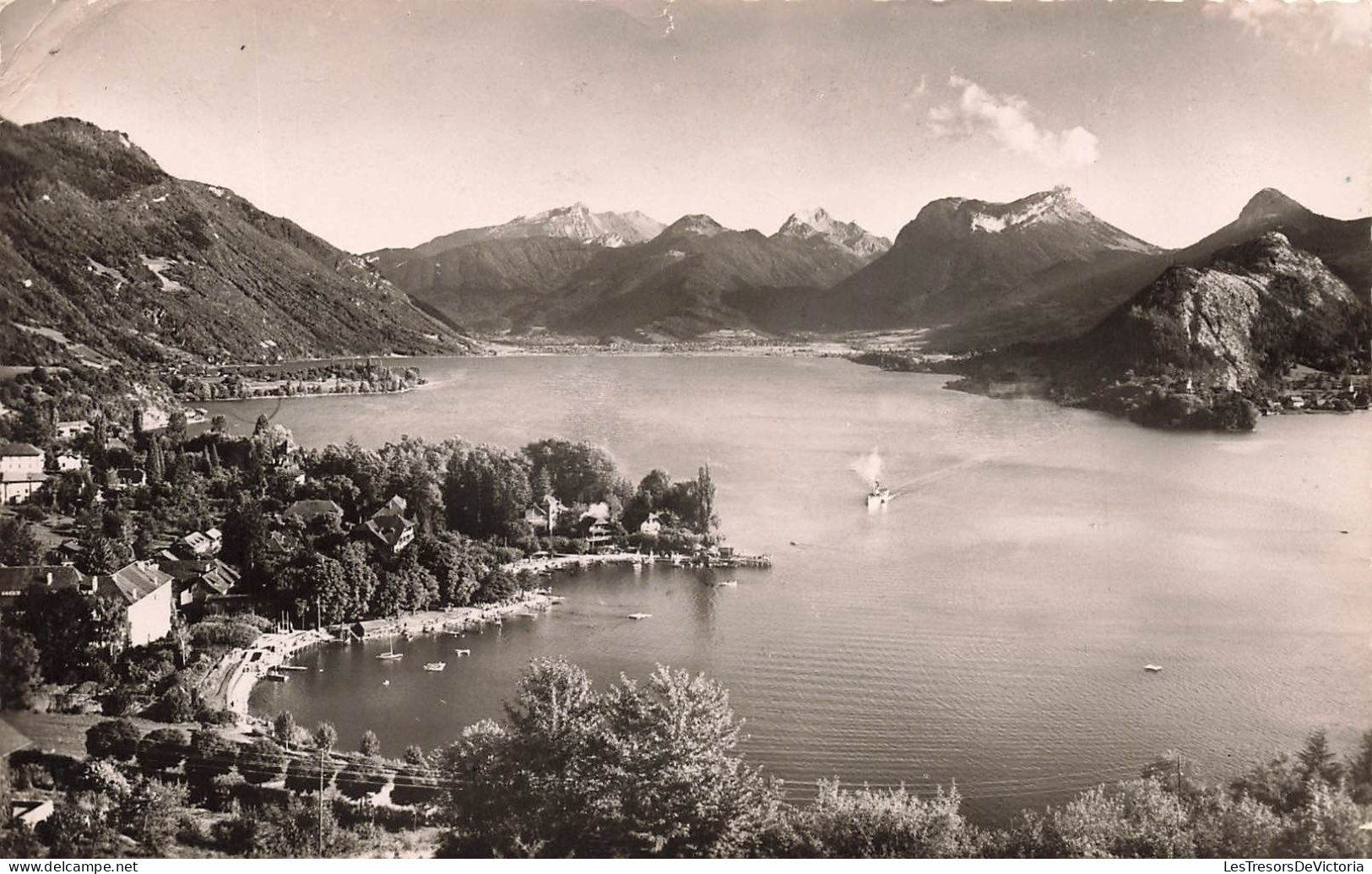 FRANCE - Lac D'Annecy - Talloires - Vue Générale Et Massif Des Bagues - Vue Sur Le Lac - Carte Postale Ancienne - Talloires