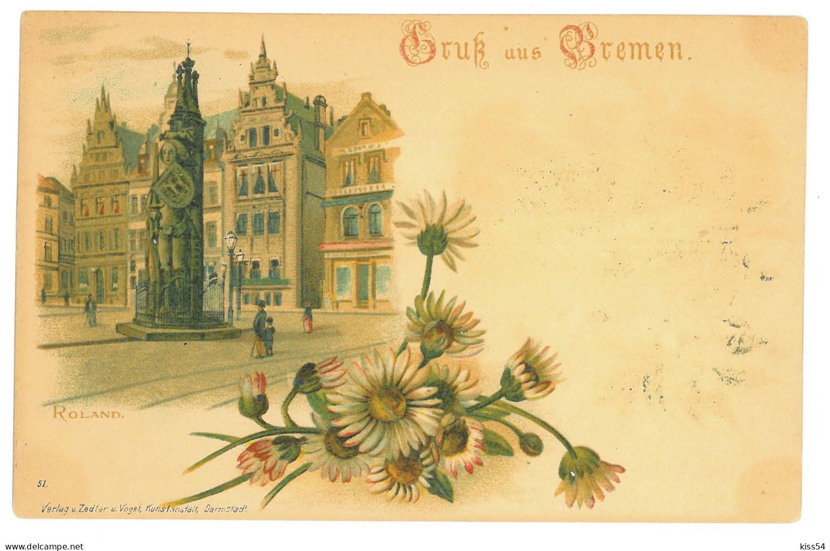 GER 25 - 16865 BREMEN, Litho, Germany - Old Postcard - Unused - Bremen