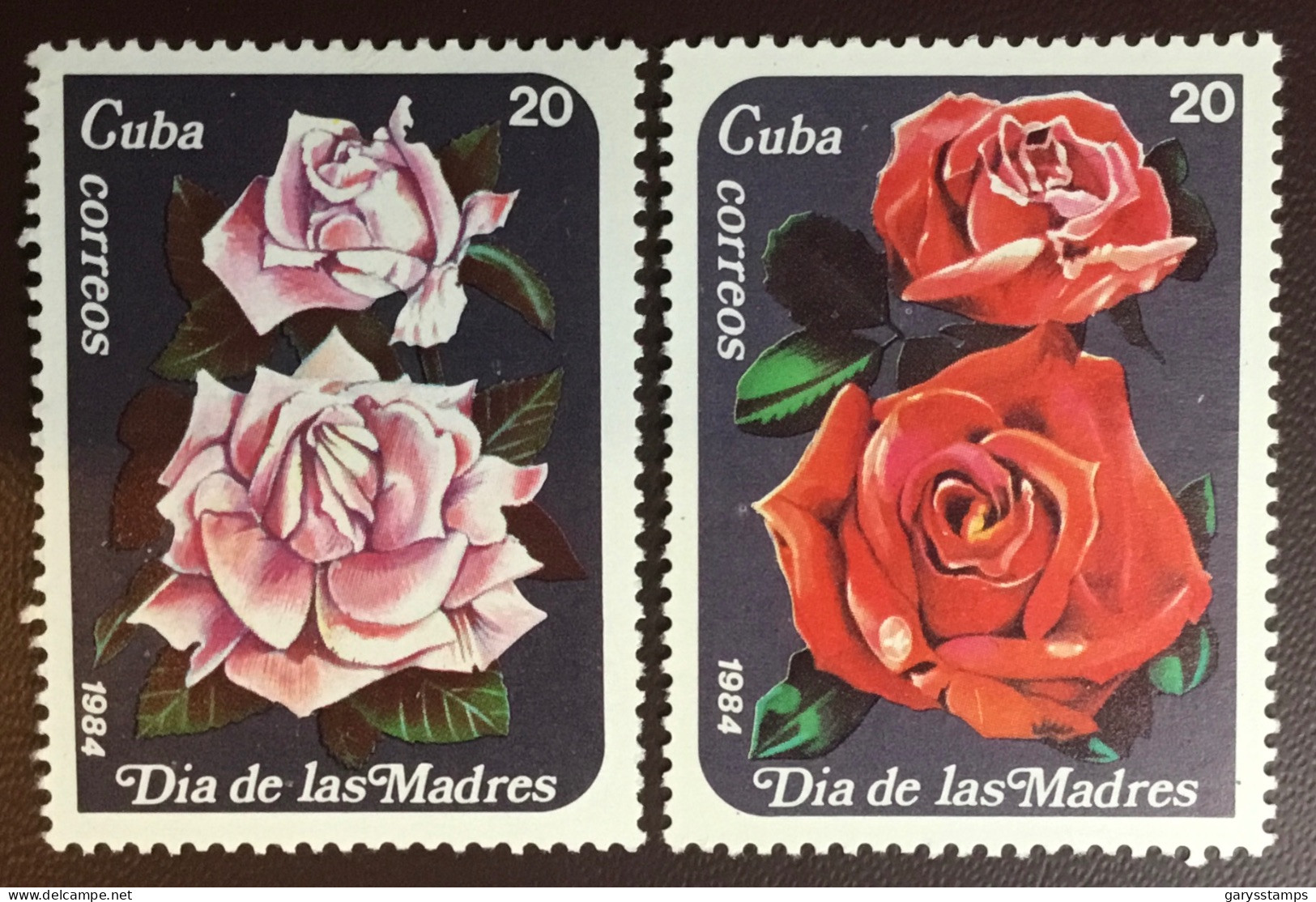 Cuba 1984 Mothers Day Roses Flowers MNH - Rosen