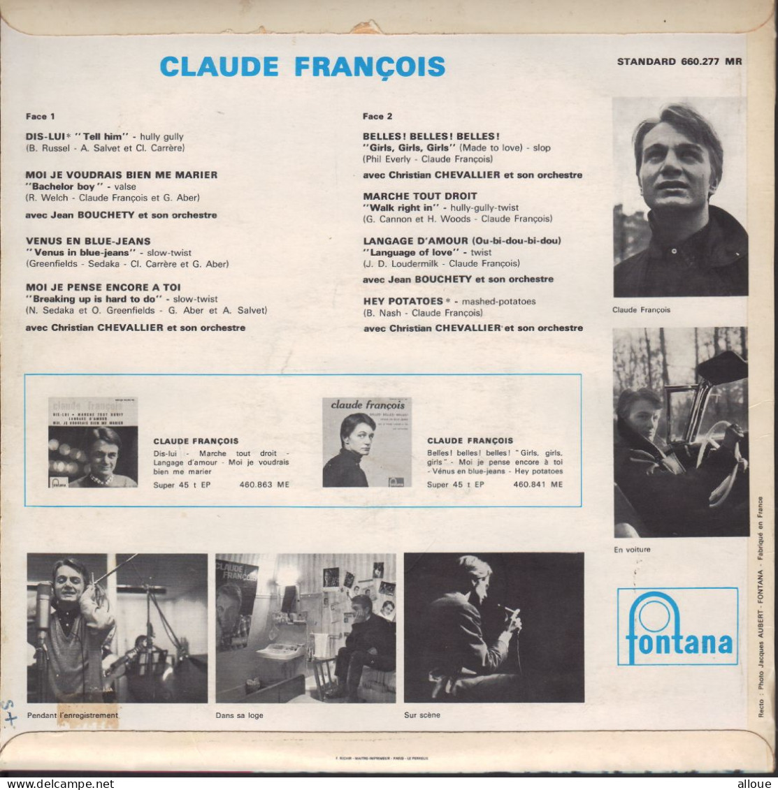 CLAUDE FRANCOIS  - FR 25 Cm -  DIS-LUI + 9 - Formats Spéciaux