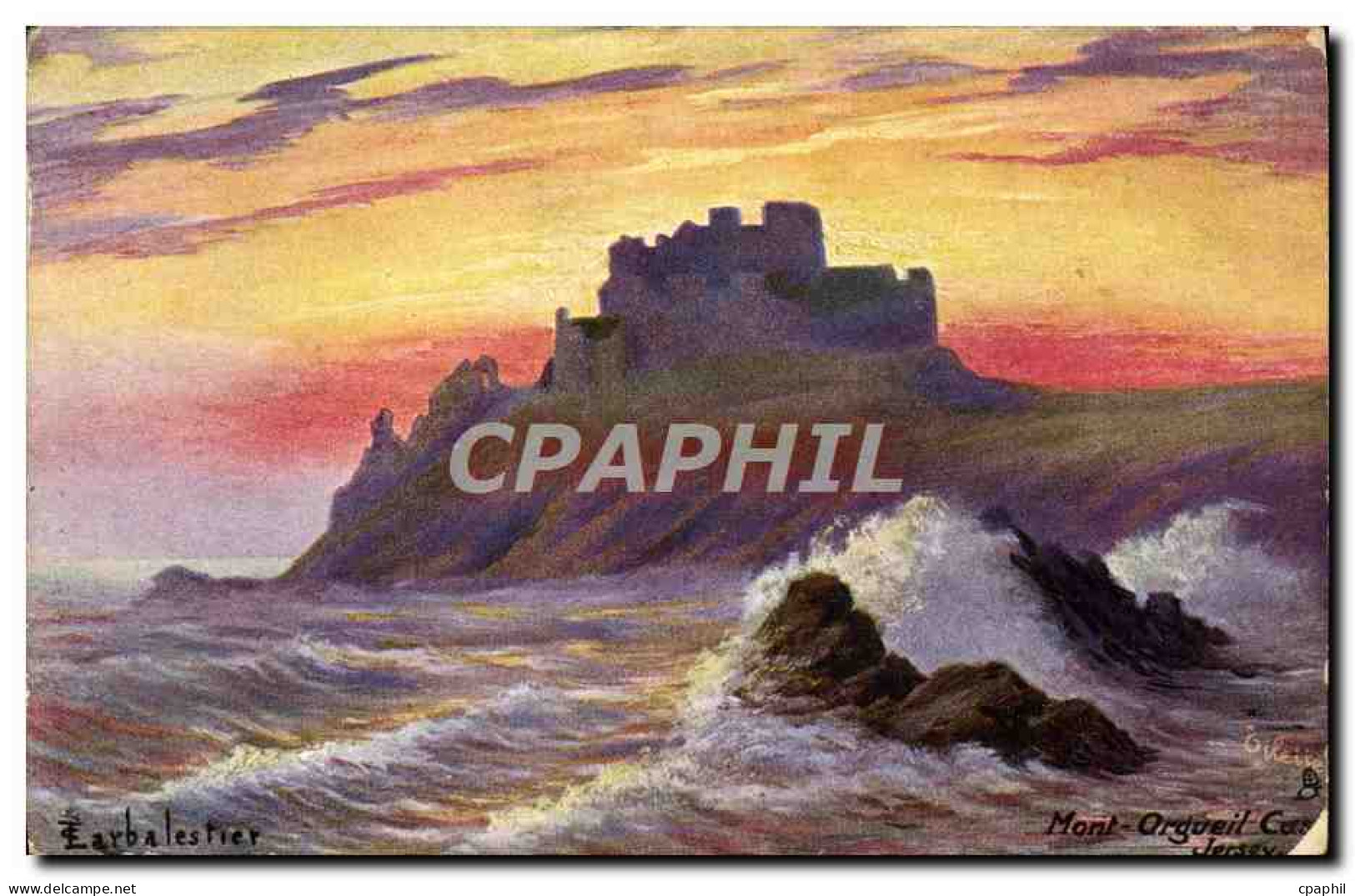 CPA Mount Orgueil Castle Jersey - Other & Unclassified