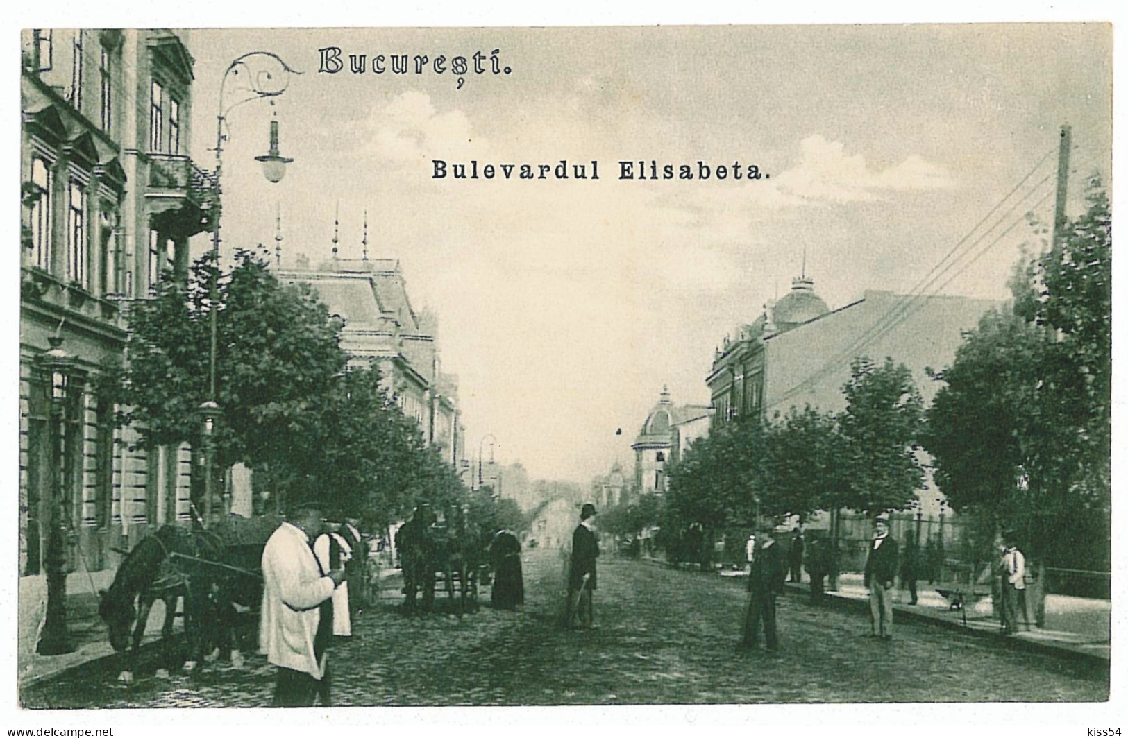 RO 52 - 3875 BUCURESTI,  Elisabeta Ave. Romania - Old Postcard - Unused - Romania