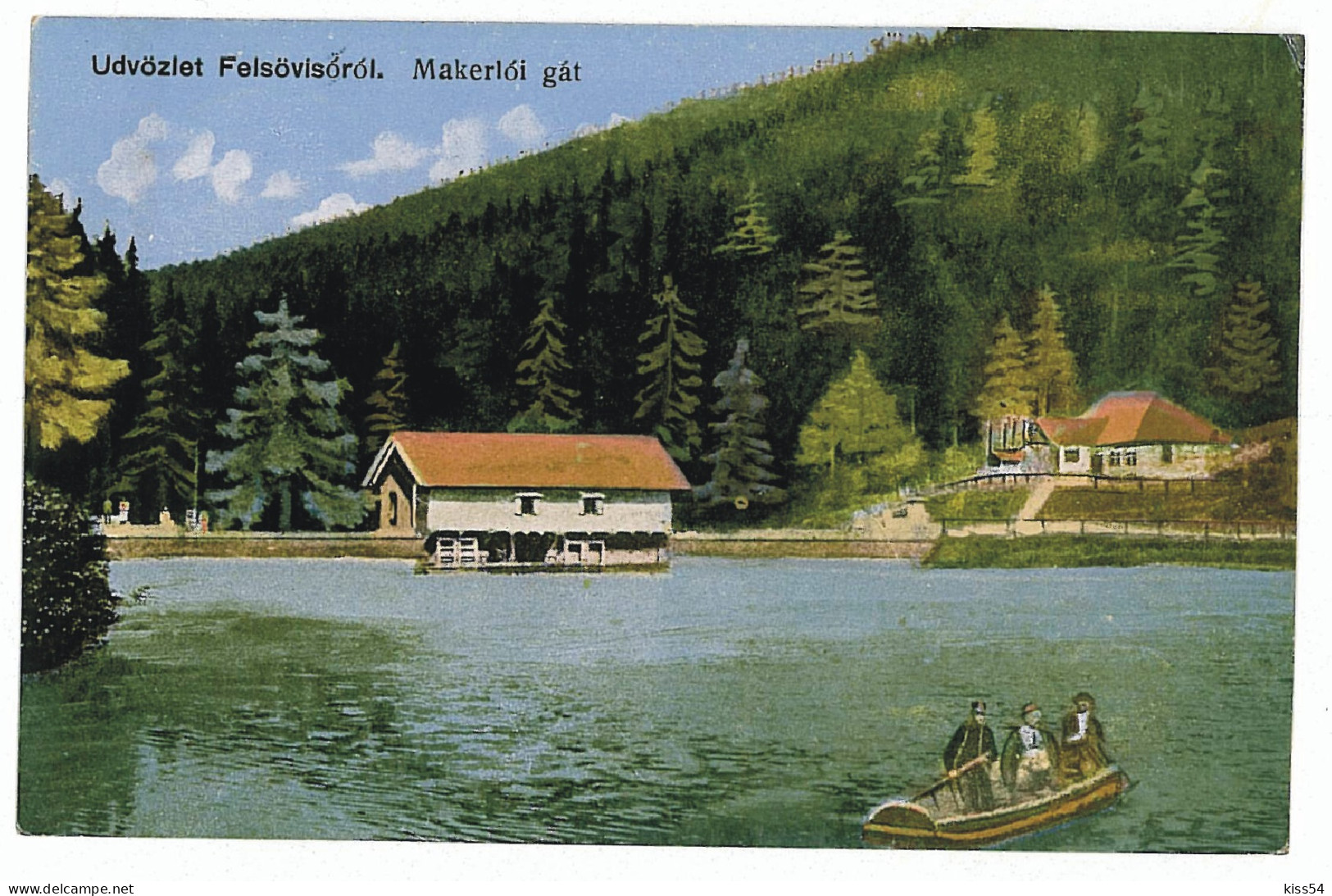 RO 52 - 5961 VISEUL De SUS, Maramures, Boat On The Lake, Romania - Old Postcard - Used - 1926 - Rumänien