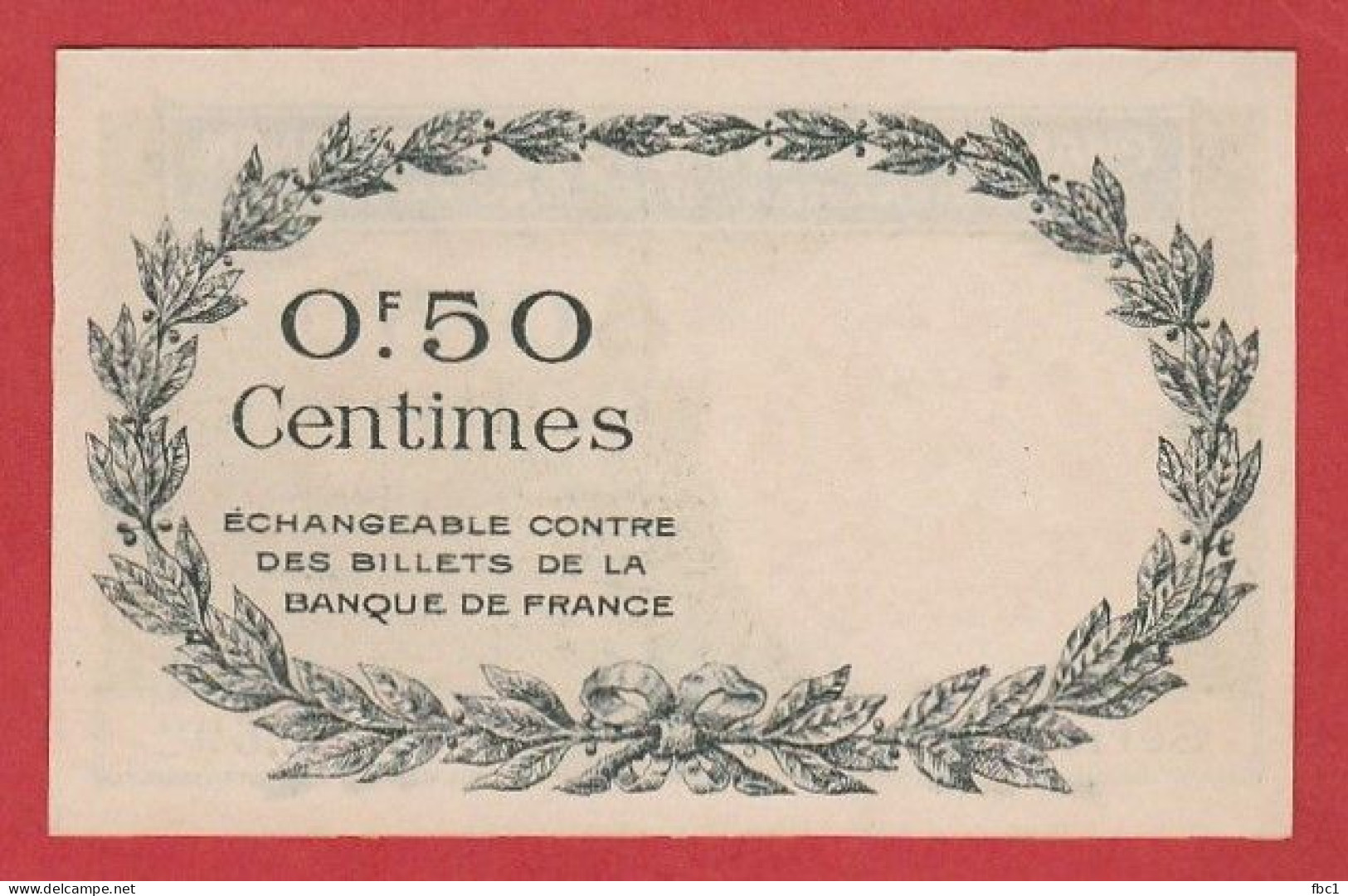 Chambre De Commerce De Perpignan - 50 Centimes - Chambre De Commerce
