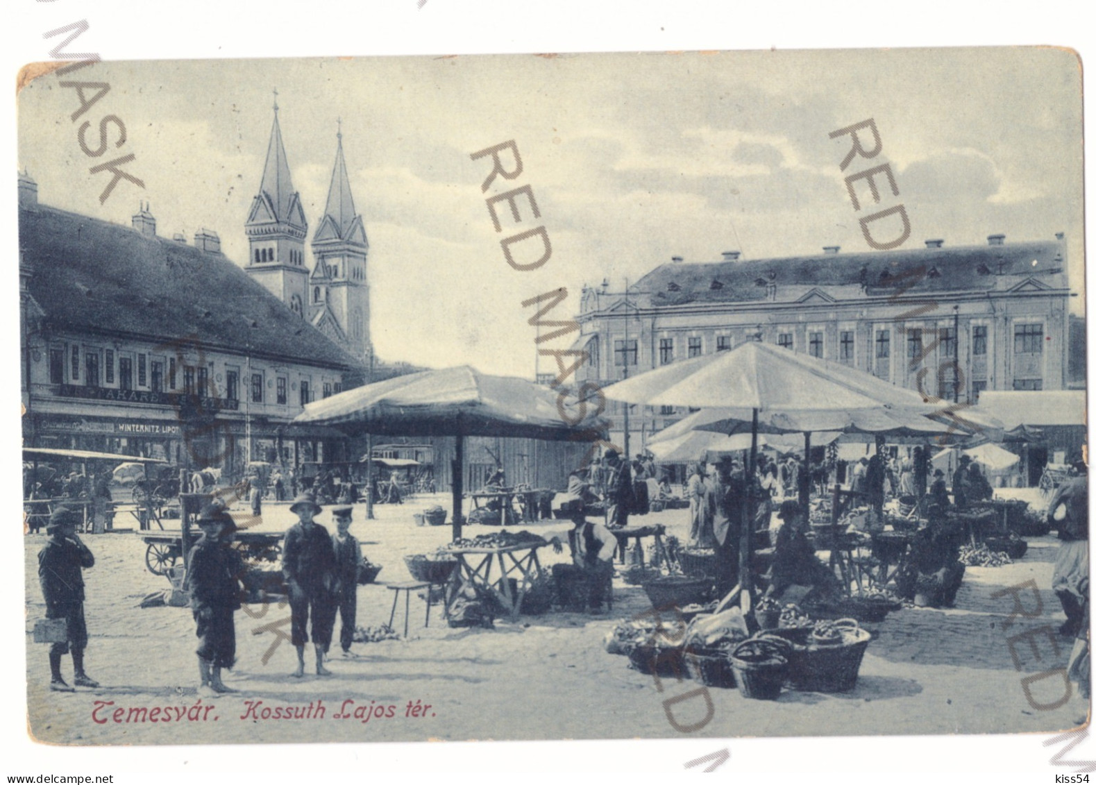 RO 52 - 18529 TIMISOARA, Market, Romania - Old Postcard - Used - 1910 - Rumänien