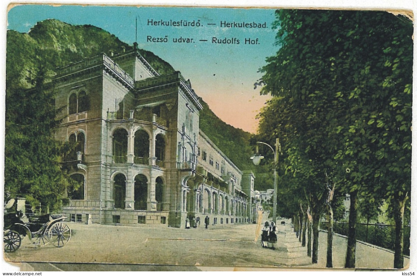 RO 52 - 6084 Baile HERCULANE, Caras-Severin, Romania - Old Postcard +10 Mini Photocards - Used - 1910 - Roumanie