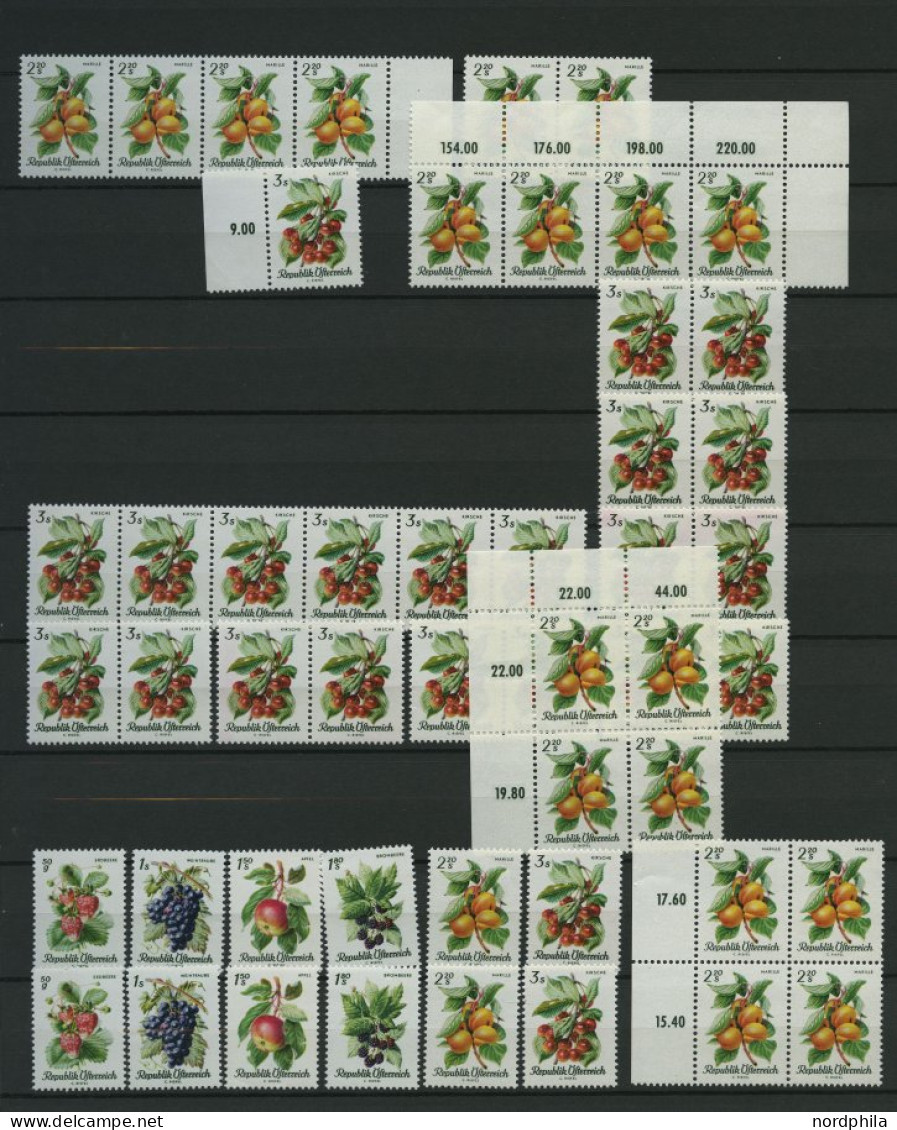 SAMMLUNGEN **, Kleines Postfrisches Dublettenlot Von 1967-81, Bis Auf Blocks Und Einige Kleine Werte Komplett, Meist 10- - Verzamelingen