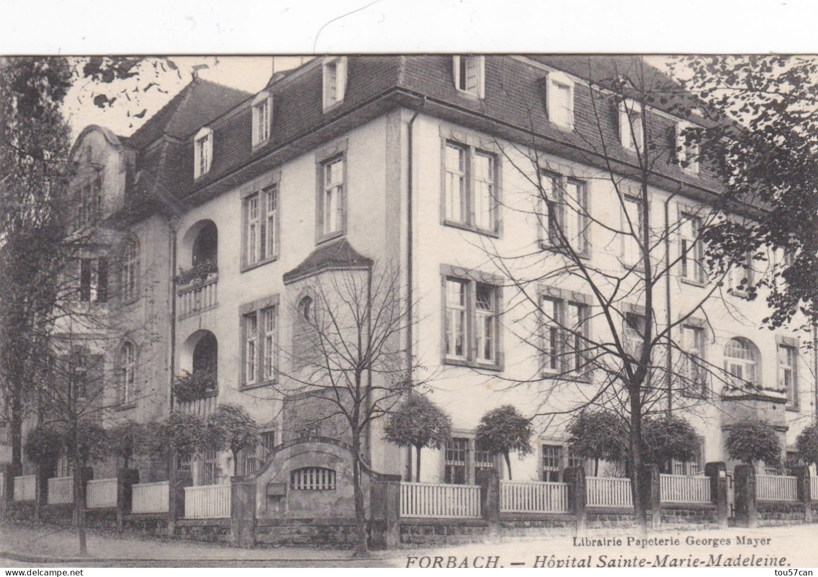 FORBACH  -  MOSELLE   -  (57)  -  PEU COURANTE  CPA  -  HÔPITAL  MARIE-MADELEINE - Forbach