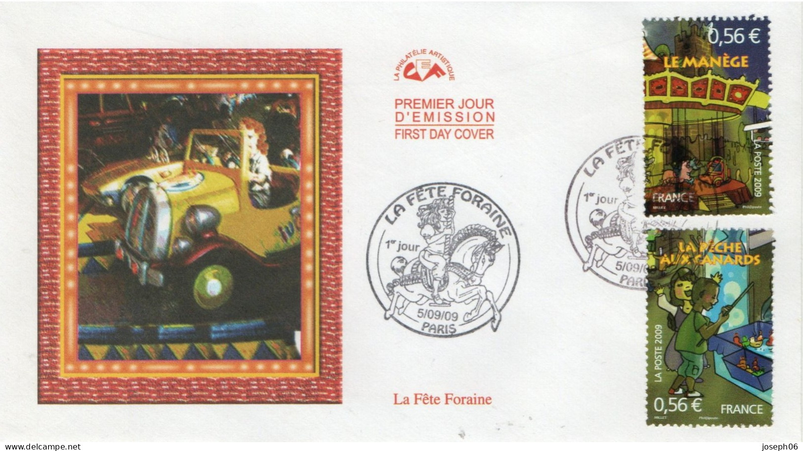 FRANCE    2009   FDC   Y.T. N° 4378  à  4383  Oblitéré  Frais De Gestion Compris - 2000-2009