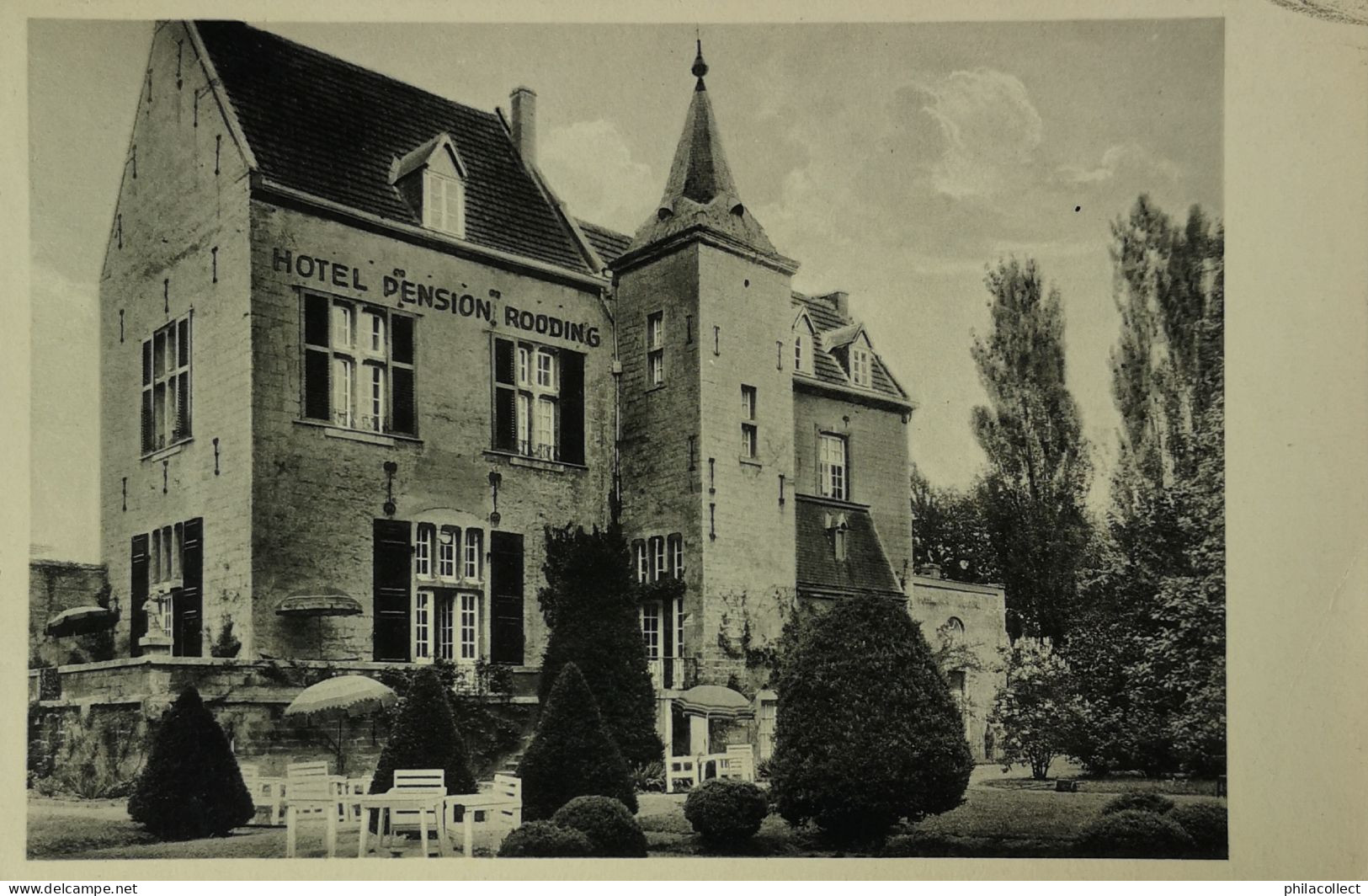 Valkenburg // Hotel Pension Rooding In Kasteel Den Halder! 1935? - Valkenburg