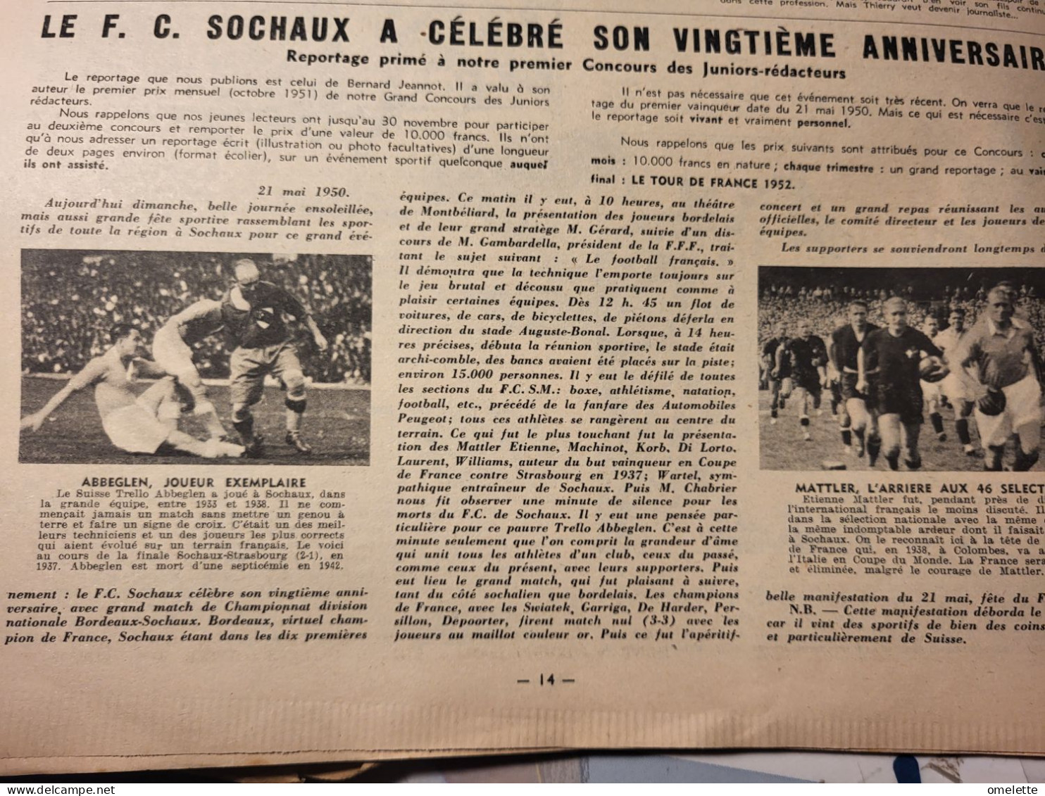 L EQUIPE JUNIOR/MARTINSON ORDNER/PICCARD/VOLLEY /CERDAN/PARACHUTISME/JUDO /MERMOZ /THIERRY ROLAND/SOCHAUX/ ROSIER LOUIS