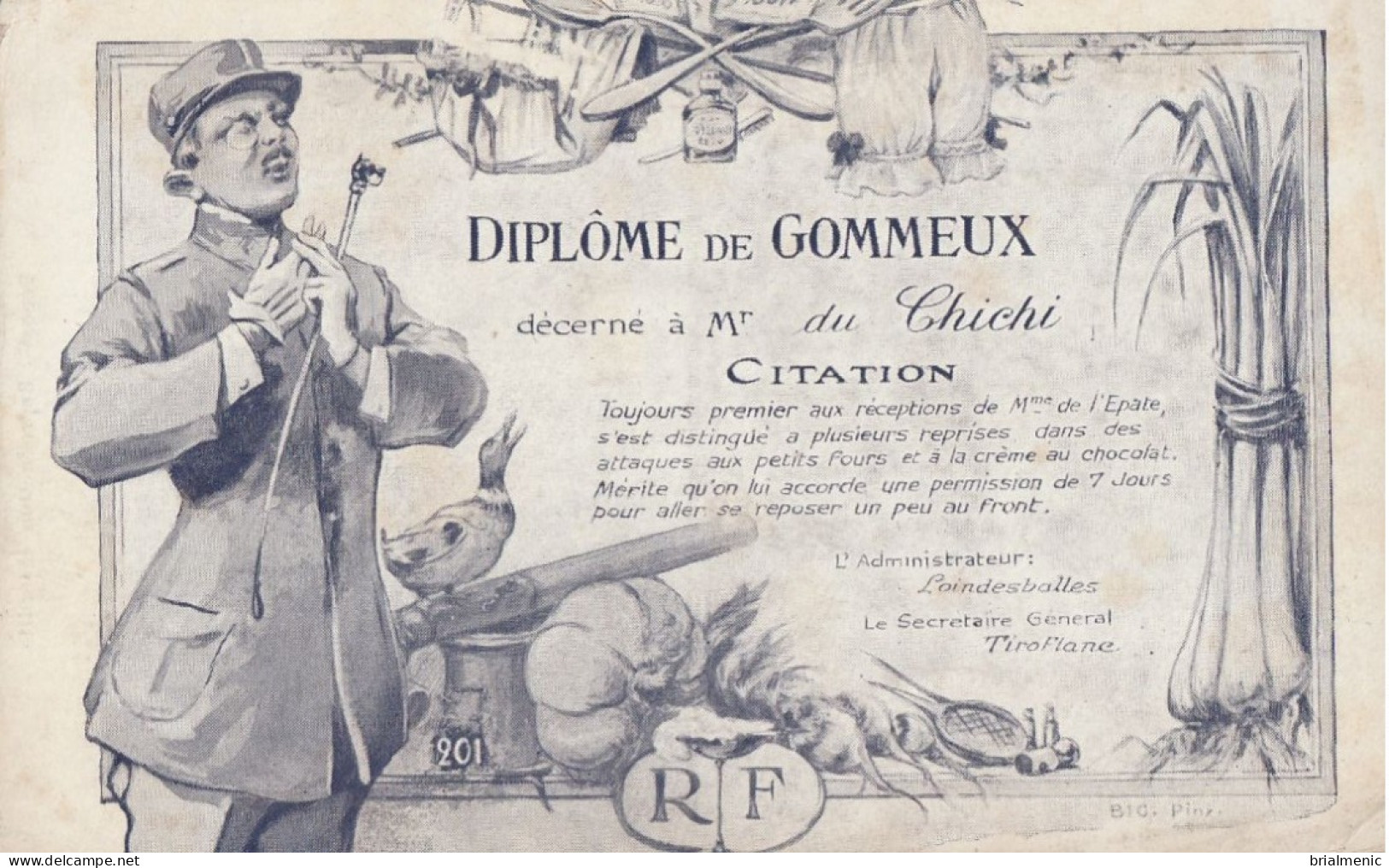 DIPLOME De GOMMEUX - Humoristiques