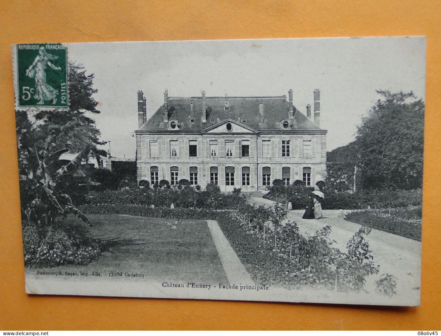 ENNERY -- Château - Lot 2 Cpa Différentes - Façade Principale Et Vue Du Parc - Ennery