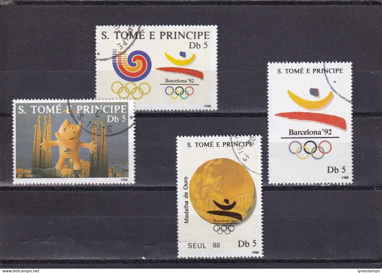 SA03 Sao Tome And Principe 1988 Sports Olympic Games Used Stamps - São Tomé Und Príncipe