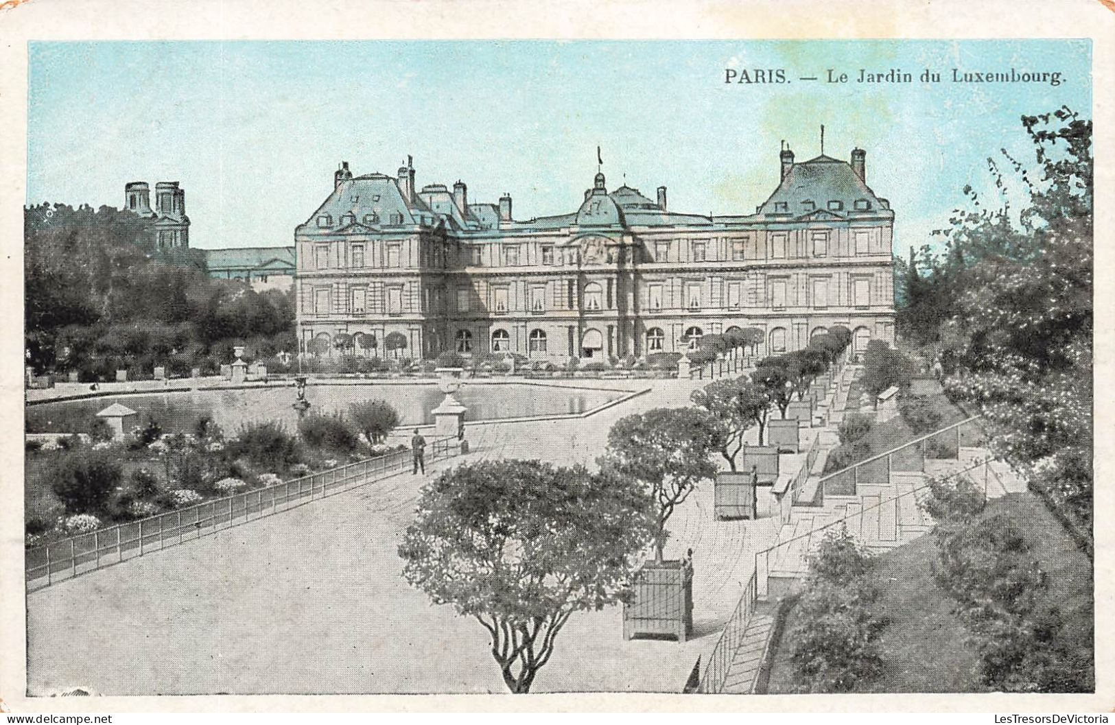 FRANCE - Paris - Le Jardin Du Luxembourg - Vue Sur Le Château - Vue Générale - Carte Postale Ancienne - Parks, Gärten