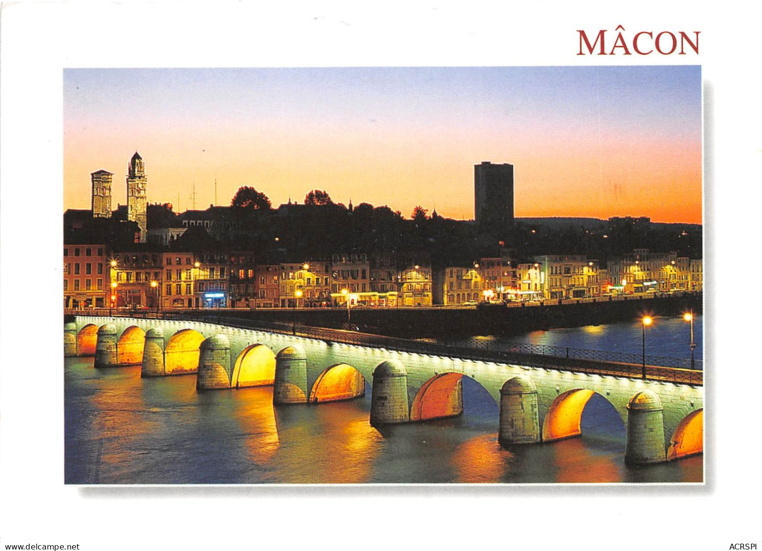 MACON Le Pont De Saint Laurent Illumine 13(scan Recto-verso) MA2270 - Macon