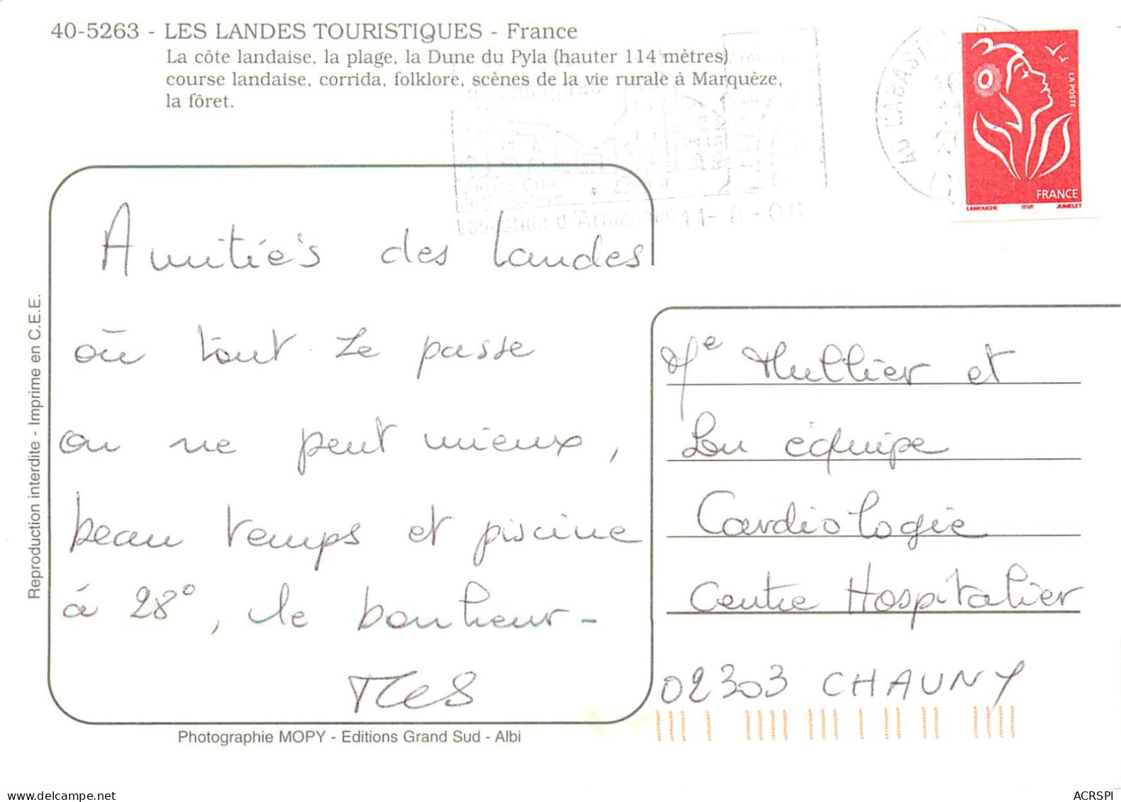 40 LANDES Cote Landaise Map Carte  4 (scan Recto-verso)MA2282Ter - Vieux Boucau