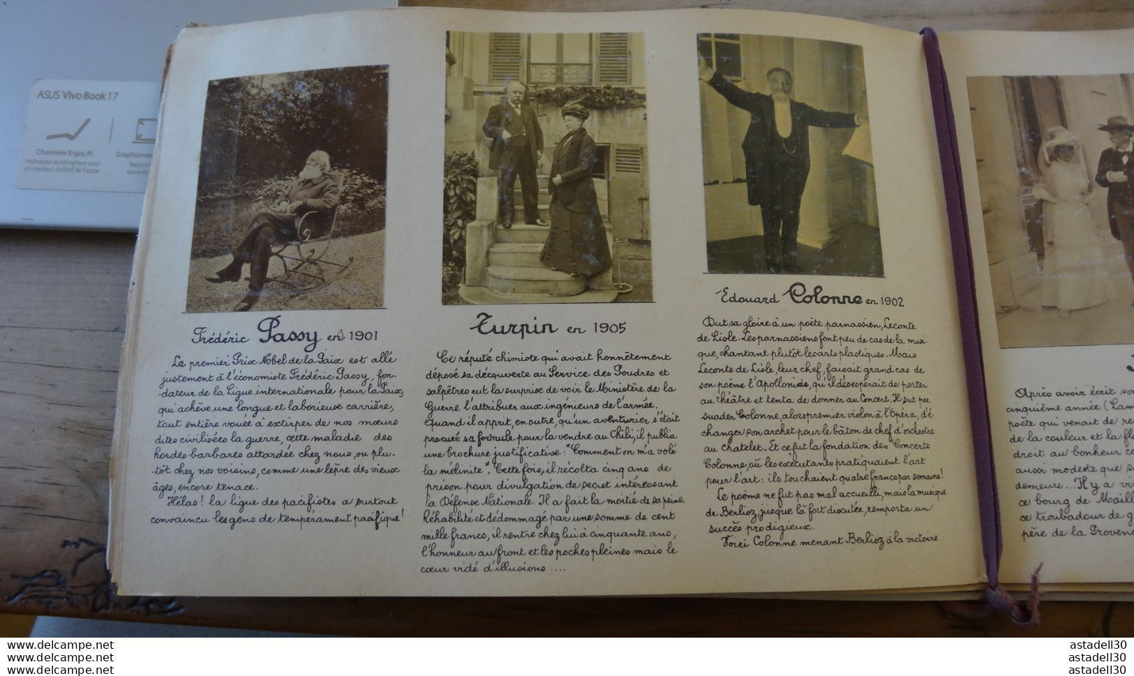 ALBUM DE PHOTOGRAPHIES : " dans l'intimité de personnages illustres 1855-1915...... H-SJG10 ....... TIR1-POS22