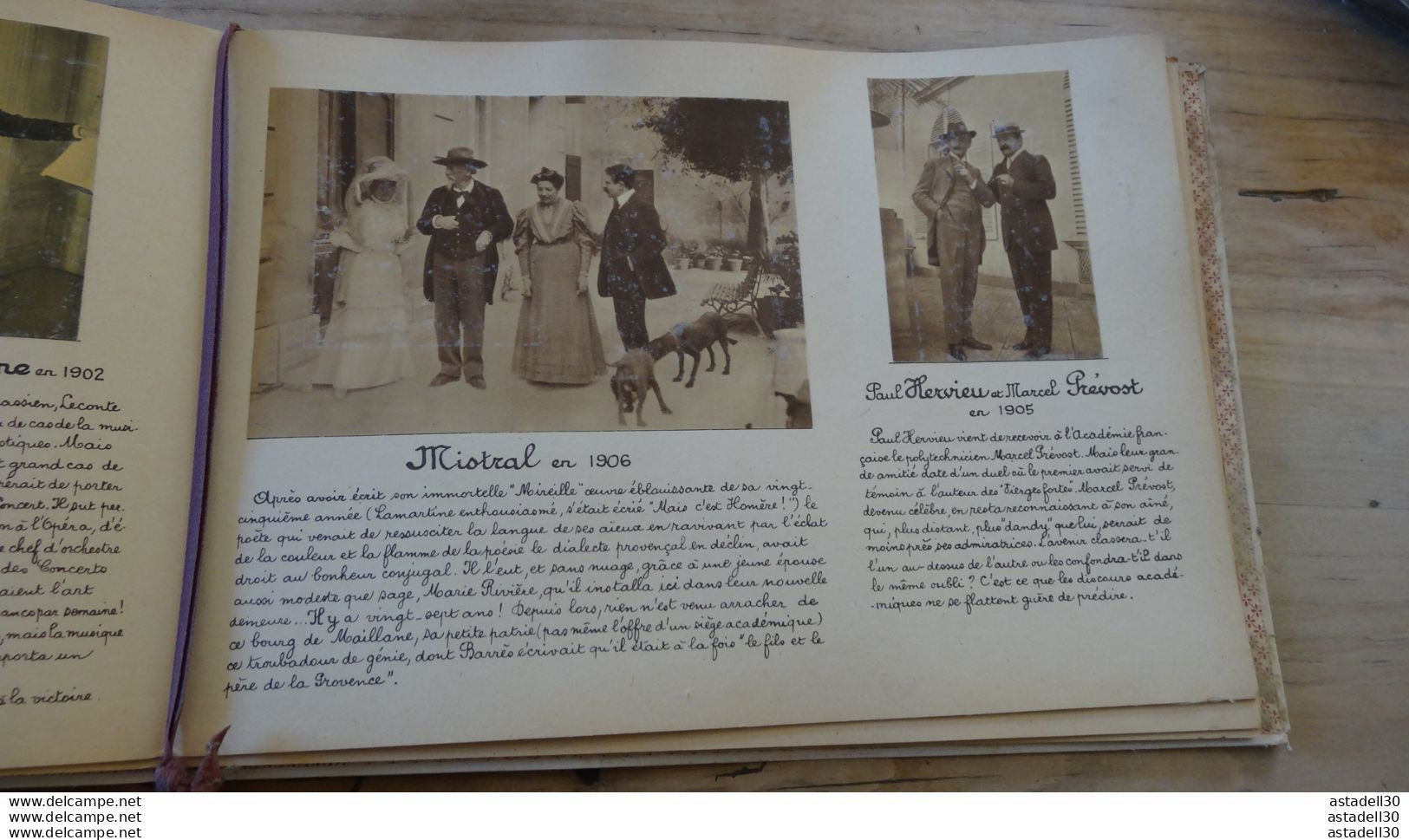 ALBUM DE PHOTOGRAPHIES : " dans l'intimité de personnages illustres 1855-1915...... H-SJG10 ....... TIR1-POS22