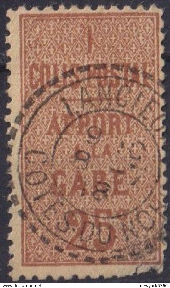 1892 FRANCE Colis Postaux  Obl 7 - Usados