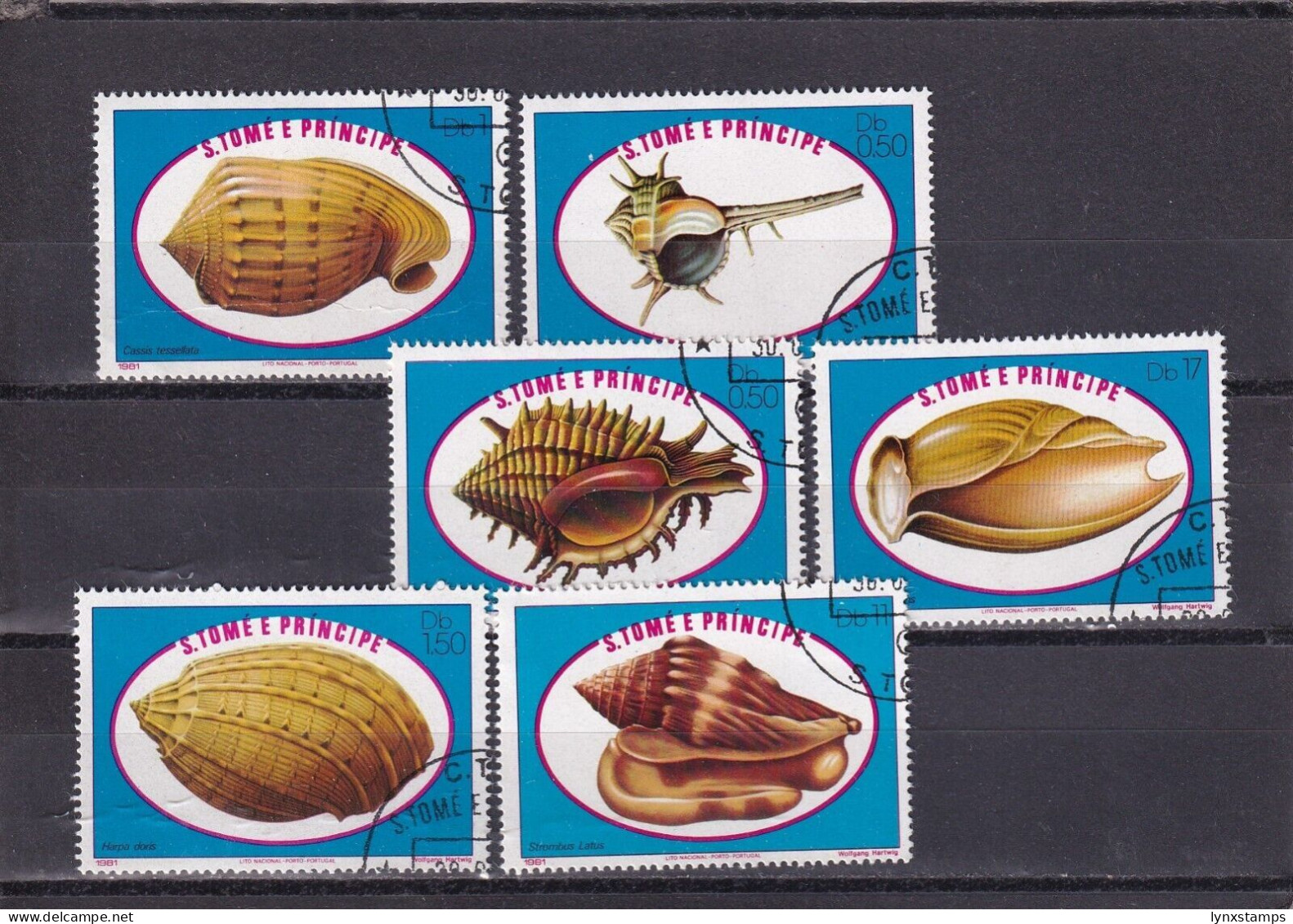 SA03 Sao Tome And Principe 1981 Seashells Used Stamps - São Tomé Und Príncipe