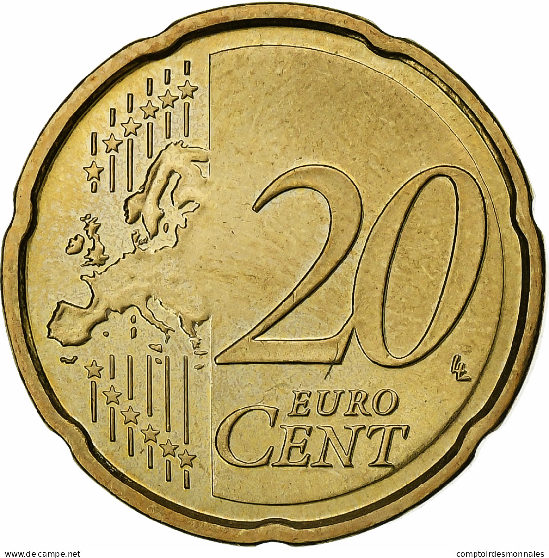 Chypre, 20 Euro Cent, 2009, SUP, Laiton, KM:82 - Chipre