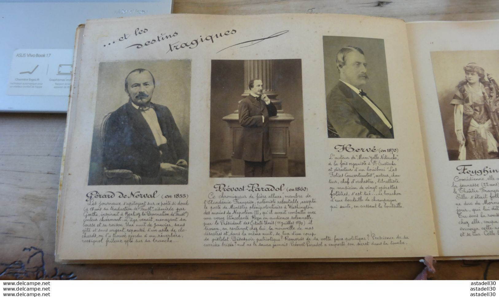 ALBUM DE PHOTOGRAPHIES : " dans l'intimité de personnages illustres 1860-1905...... H-SJG11 ....... TIR1-POS22