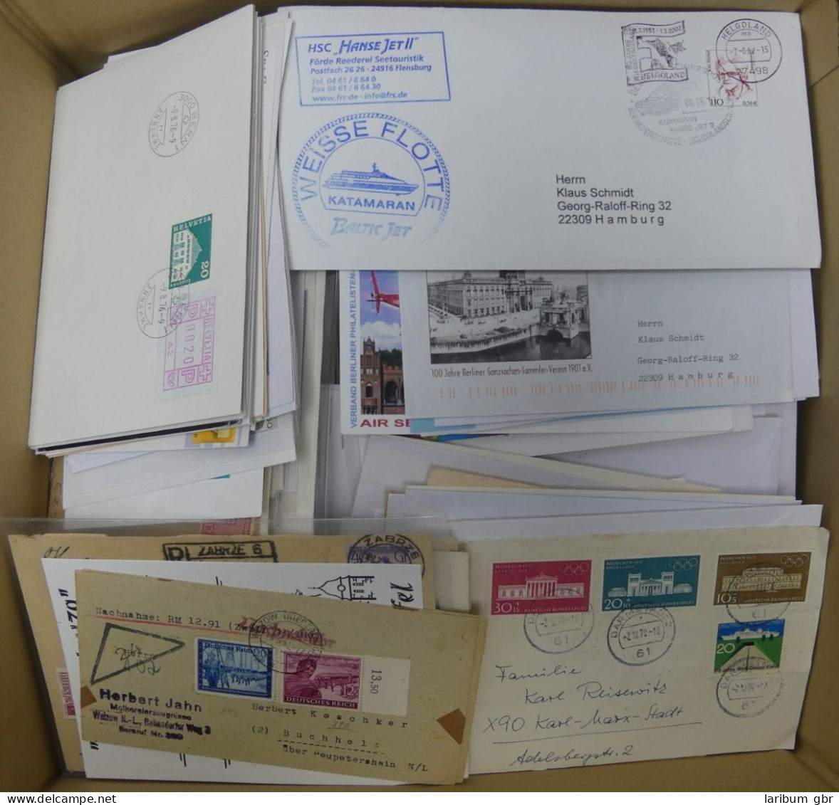 ALLES MUSS RAUS - Ca 3kg Wunderkiste Mit Briefen Und FDCs Aus Aller Welt #KK004 - Collections (with Albums)