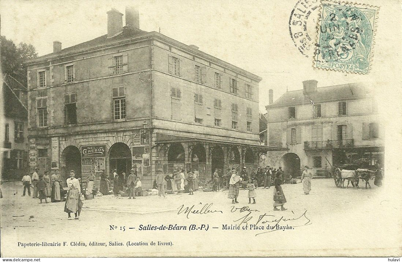 64  SALIES DE BEARN - MAIRIE ET PLACE DU BAYAA (ref 1030) - Salies De Bearn