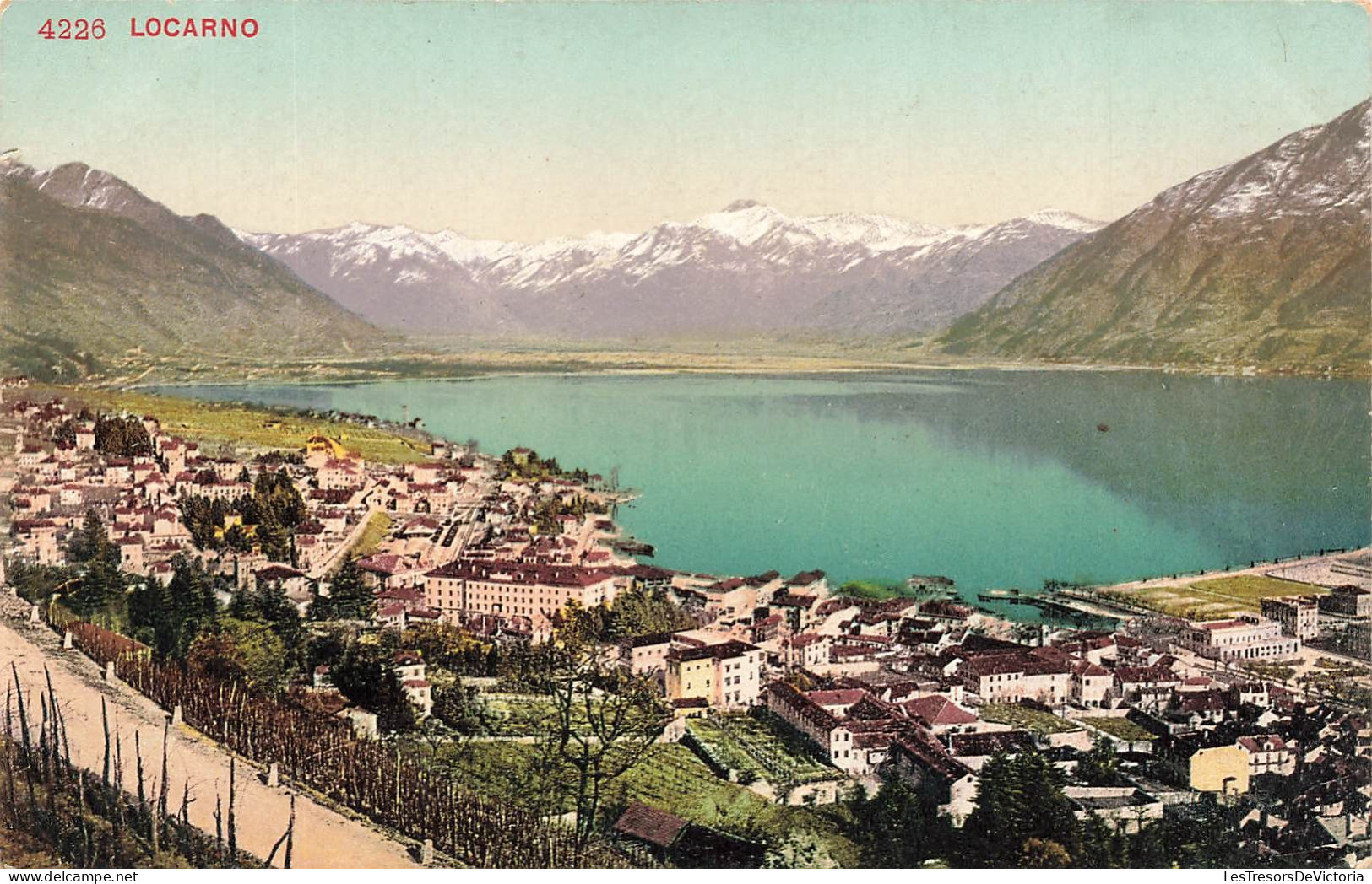 SUISSE - Locarno - Lac - Vue Générale - Carte Postale Ancienne - Locarno