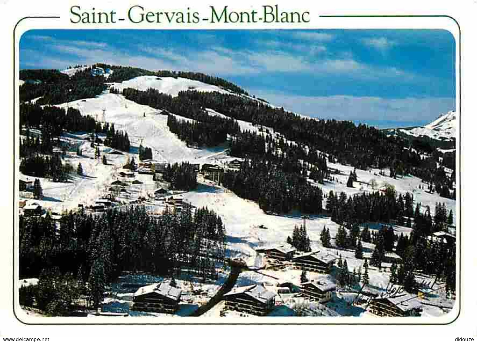 74 - Saint Gervais Les Bains - Vue Aérienne Du Bettex Et Les Chalets De La Cristaz - Flamme Postale - CPM - Voir Scans R - Saint-Gervais-les-Bains