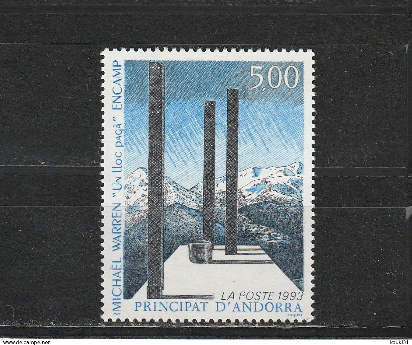 Andorre YT 439 ** : Michael Warren - 1993 - Unused Stamps