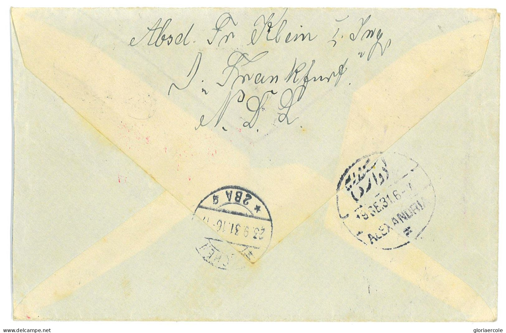 P2839 - EGYPT TO GERMANY 1931 USING A AIR MAIL EGYPT STAMP, FROM PORT SAID TO MÜNCHEN - Storia Postale
