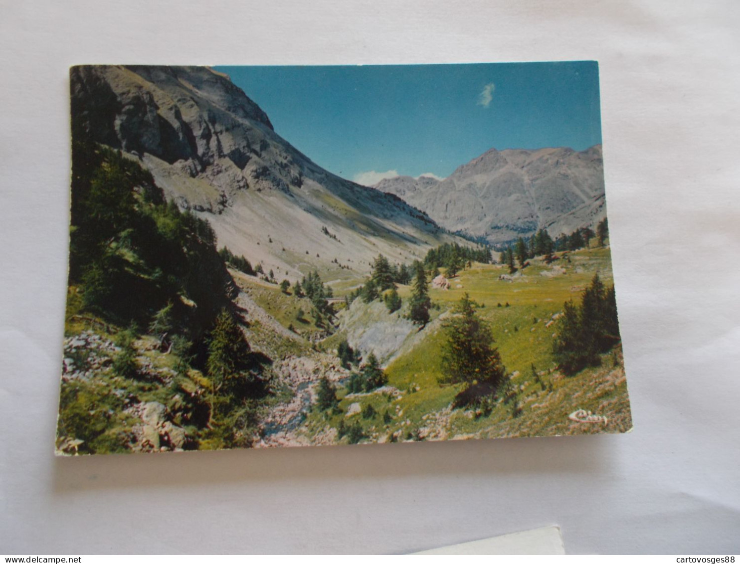 COL DE LA CAYOLLE  ( 04 Alpes De Haute Provence )  LE VERSANT DE BARCELONNETTE 1975 - Digne