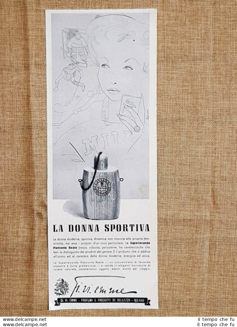 Pubblicità D'Epoca Per Collezionisti Anno 1941 Gi.Vi. Emme Milano Donna Sportiva - Altri & Non Classificati