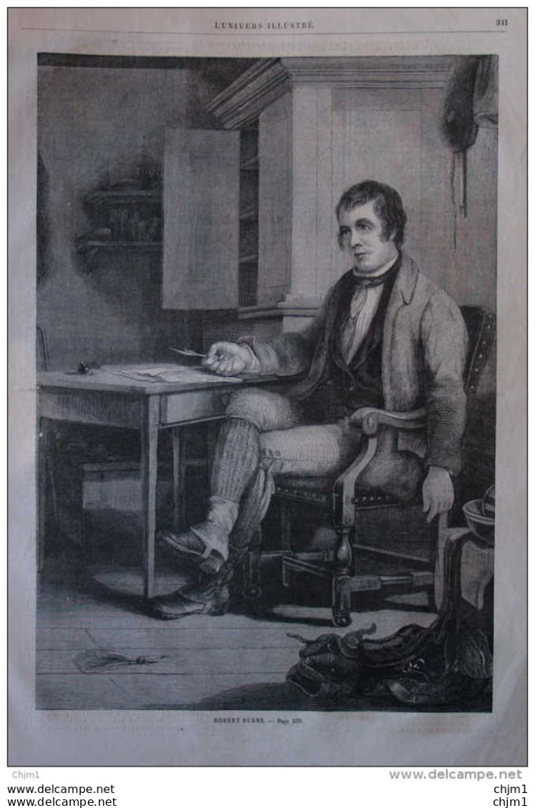 Robert Burns -  Page Original - 1859 - Historical Documents