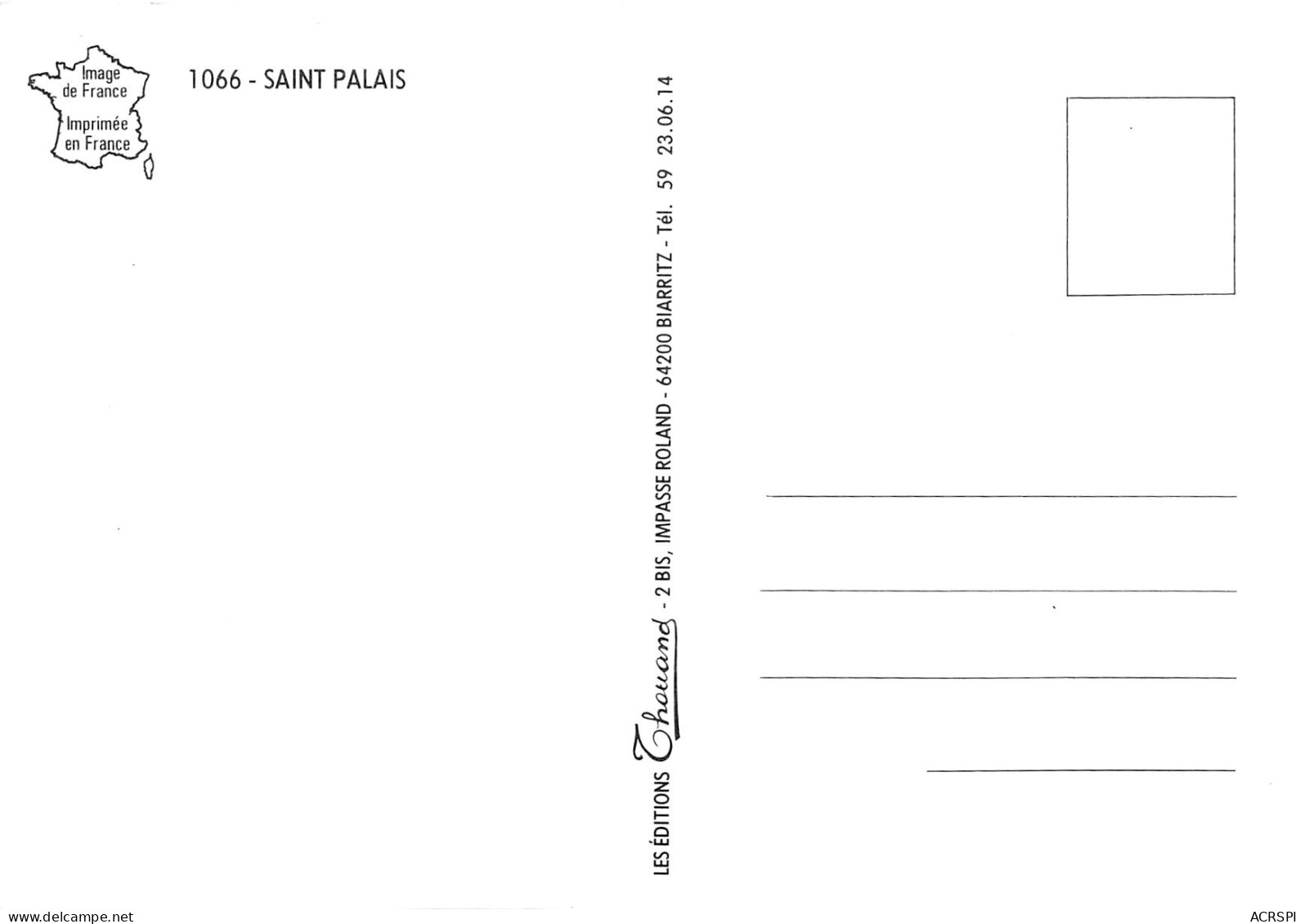 SAINT PALAIS Multivue  23 (scan Recto-verso)MA2298Bis - Saint Palais