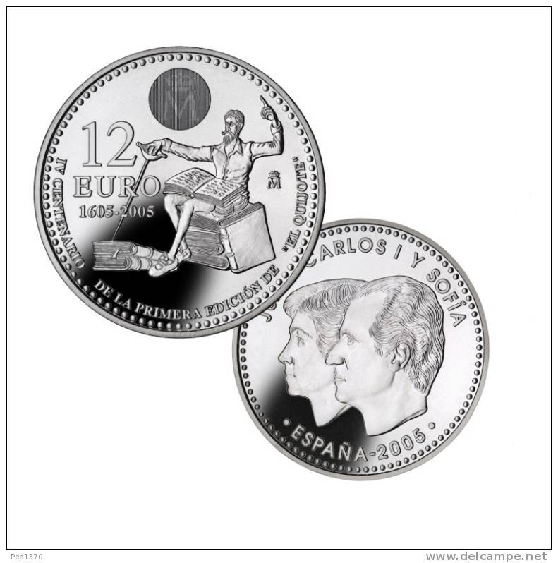 ESPAÑA MONEDA DE 12 EUROS DE PLATA DEL AÑO 2005 - KM # 1067 - Spanje