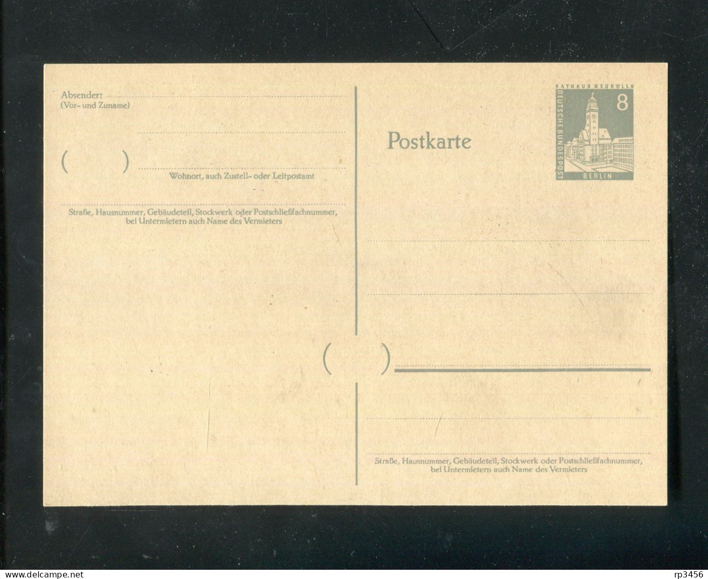 "BERLIN" 1957, Postkarte Mi. P 35 ** (R0110) - Cartes Postales - Neuves