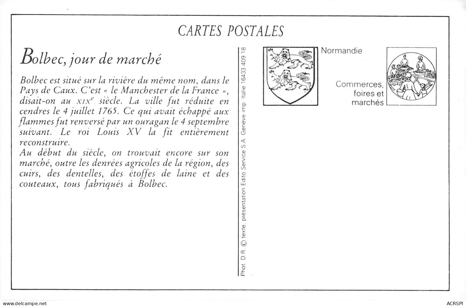 BOLBEC  Jour De Marché  70 (scan Recto-verso)MA2297Bis - Bolbec