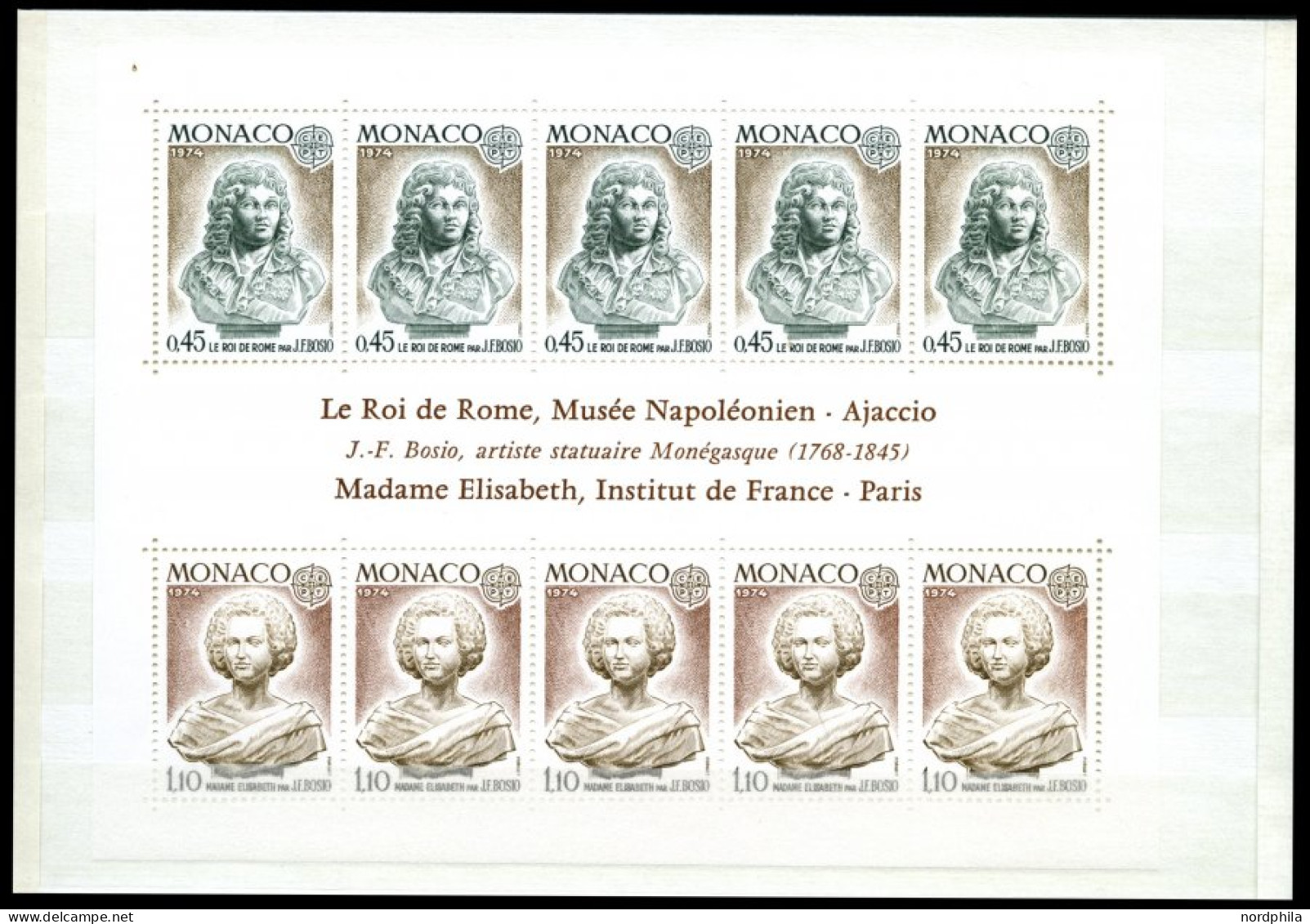 EUROPA UNION **, 1974, Skulpturen, Kompletter Jahrgang, Pracht, Mi. 144.10 - Collections