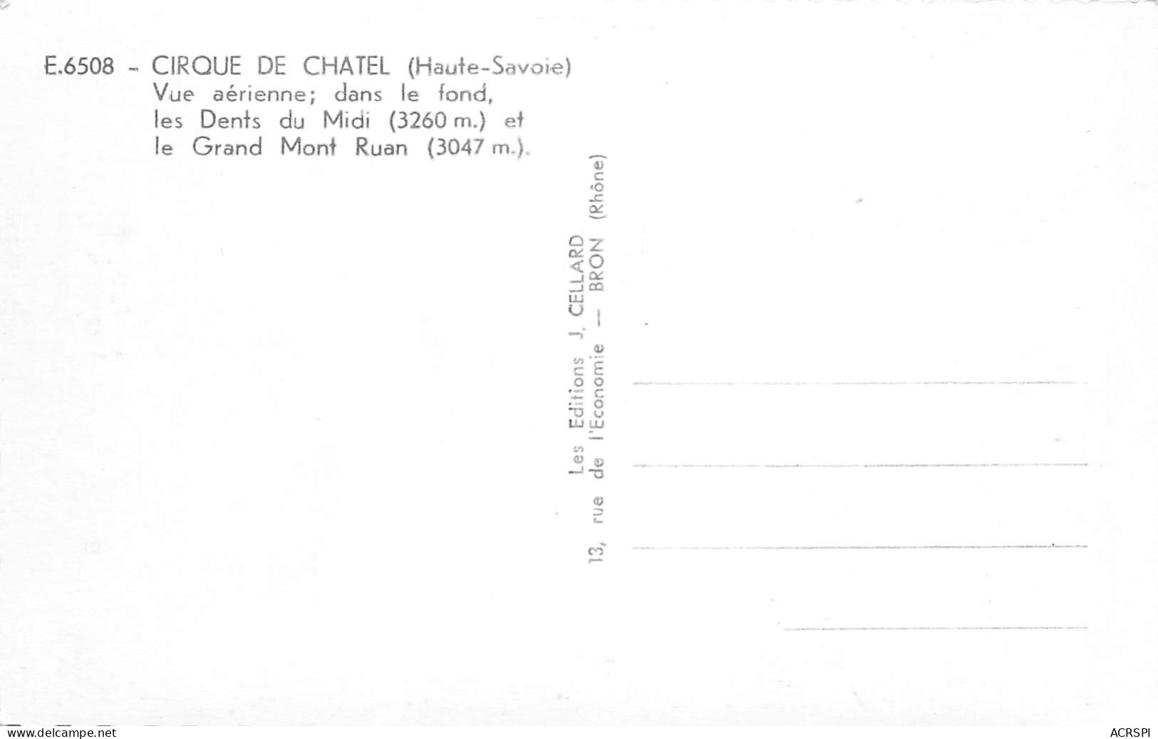 Cirque De CHATEL  14 (scan Recto-verso)MA2295 - Châtel