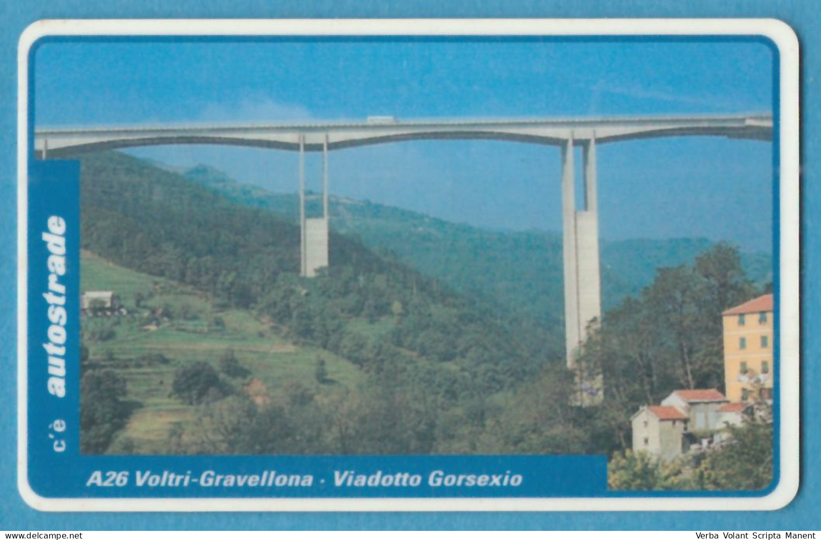 Z-7030 * Autostrade VIAcard Tessera A Scalare Lire 10.000 - A26 Voltri-Gravellona - Viadotto Gorsexio - Auto's